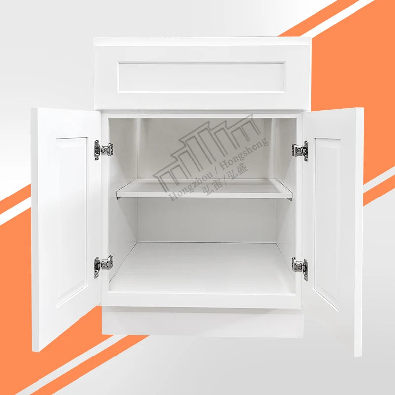 America Free Shipping in Stock RTA Cabinets for Home Improvement B24-B30 Wooden Upgrading Kitchen Cabinets Ready to Assemble